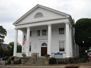 old town hall in Fairfax, Virginia